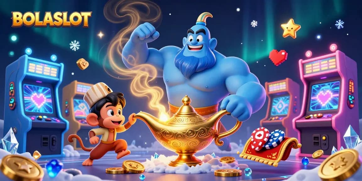 BOLASLOT offers an exciting experience with vibrant casino elements and characters enhancing gaming excitement.